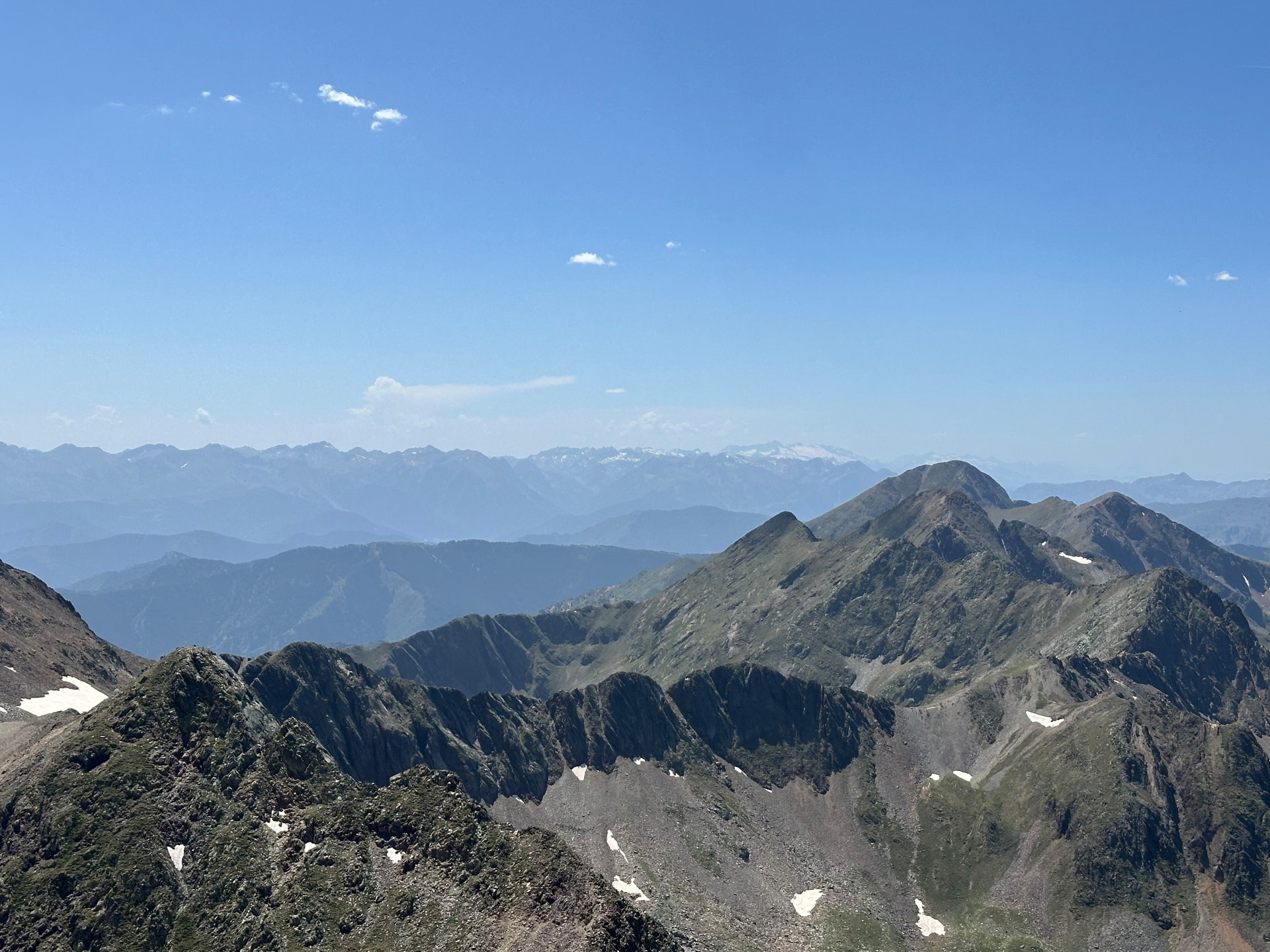 Trail running terrain near Cross-border Pyrenees in the Pyrenees